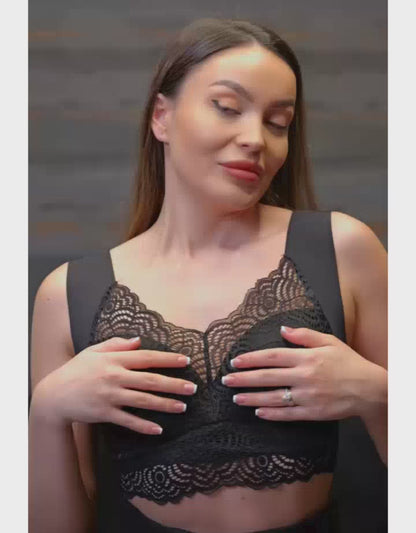 Nina – Pohodlná push-up podprsenka z čipky